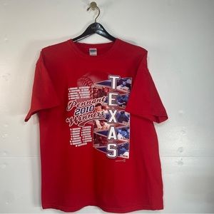 Gildan Pennant 2010 Winners Texas Graphic TShirt Mens XL Cotton Short Sleeve Red